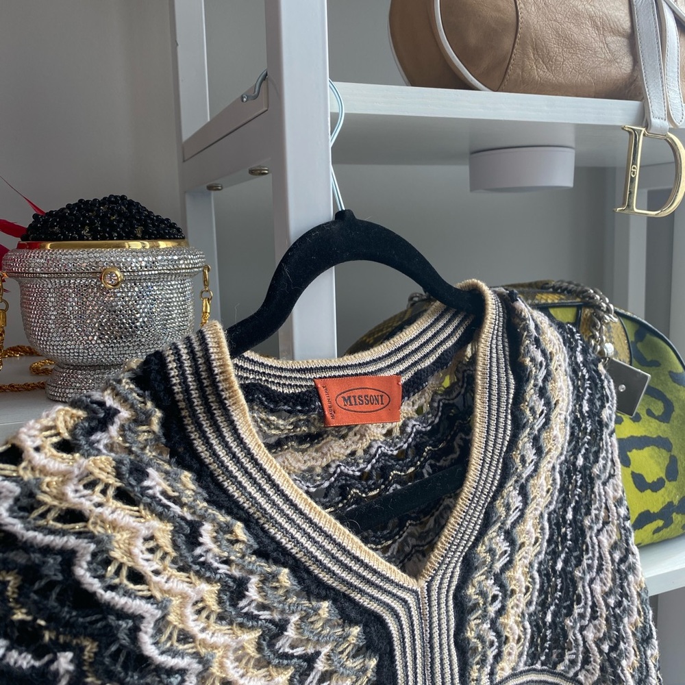 Missoni Wool Stripes Woven Poncho Sweater 🥠 - Picture 8 of 8